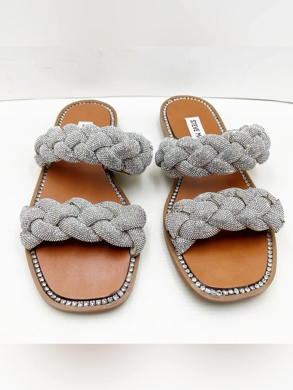 {Steve Madden} Newbie Rhinestone Embellished Sandals